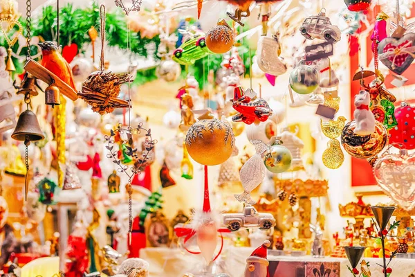 Weihnachtsbaumschmuck Auf Dem Weihnachtsmarkt Von Vilnius Litauen — Stockfoto
