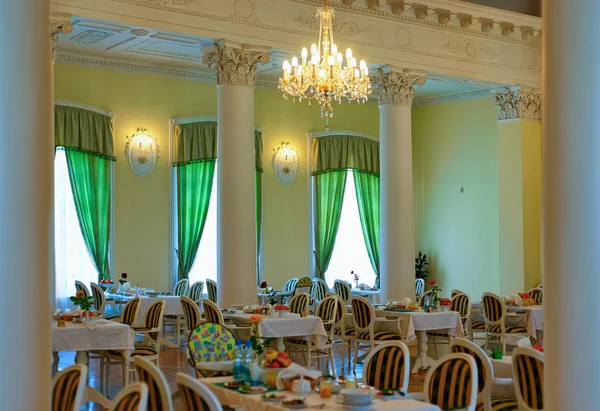 Moscú Rusia Junio 2010 Diseño Interiores Moderno Restaurante Cafetería — Foto de Stock
