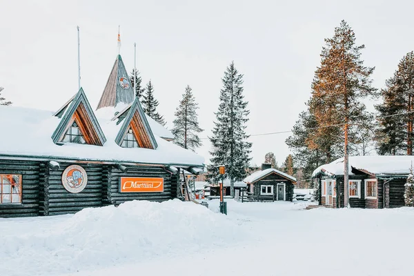 Rovaniemi Finlandia Marzo 2017 Santa Village Laponia Finlandia Escandinavia Círculo — Foto de Stock