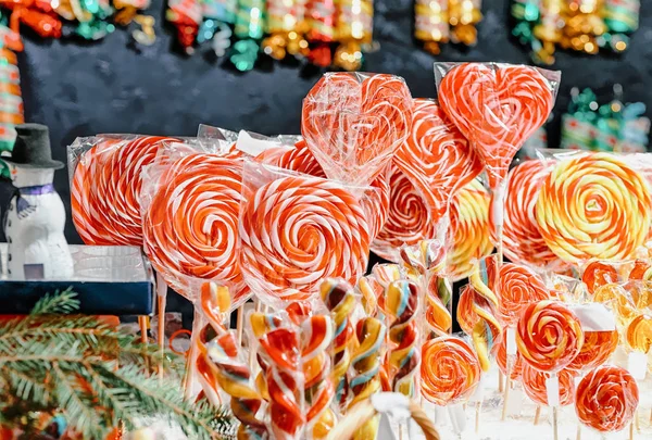Süßigkeiten Auf Dem Weihnachtsmarkt Vilnius Litauen — Stockfoto