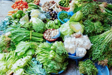 Hanoi Egzotik asya gıda olarak Yeşil sebze şeyler