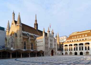 Guildhall and Guild hall Art Gallery building in street London