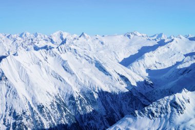 Zillertal Hintertux Glacier kayak merkezinde Manzara