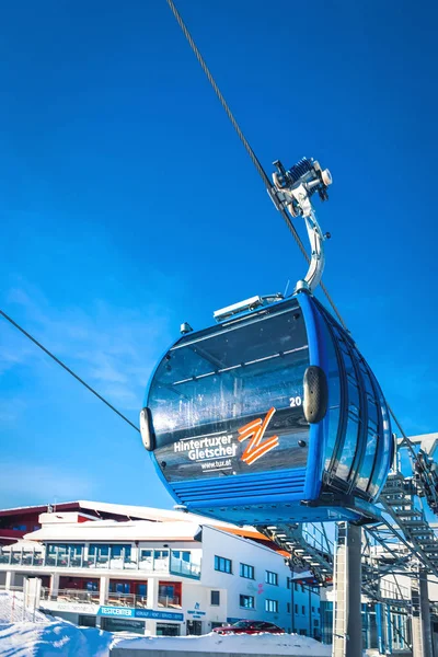 Elevador de esqui em Hintertux Glacier resort em Zillertal Áustria — Fotografia de Stock