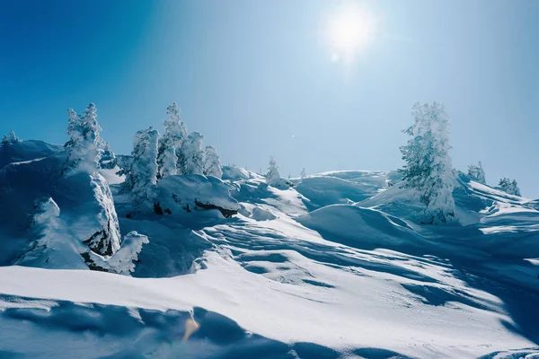 奥地利蒂罗尔州齐勒塔尔竞技场滑雪胜地的风景 — 图库照片