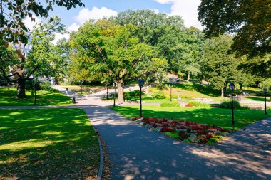 Letonya'nın Riga bölgesinde merkez park