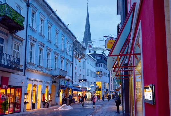 Rua no Spa e estância de esqui Bad Ischl cidade na Áustria — Fotografia de Stock