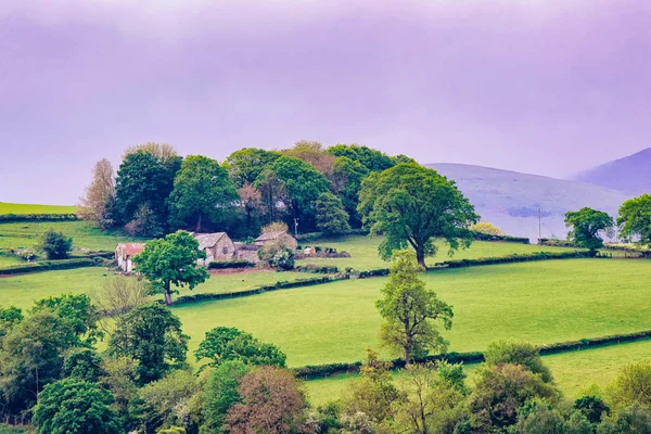 Landschap met heuvels op Snowdonia National Park UK — Stockfoto