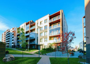 Apartman konut ev cephe mimarisi dış tesisler