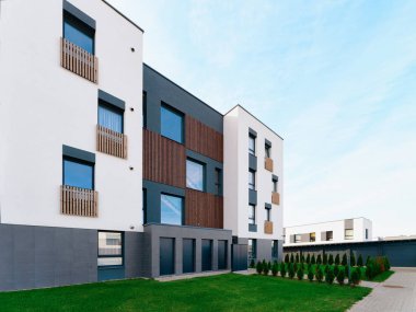Daire modern evler konut binaları gayrimenkul açık