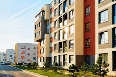 Daire modern evler evler konut binaları gayrimenkul açık