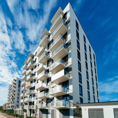 Modern ev ve ev konut bina gayrimenkul açık