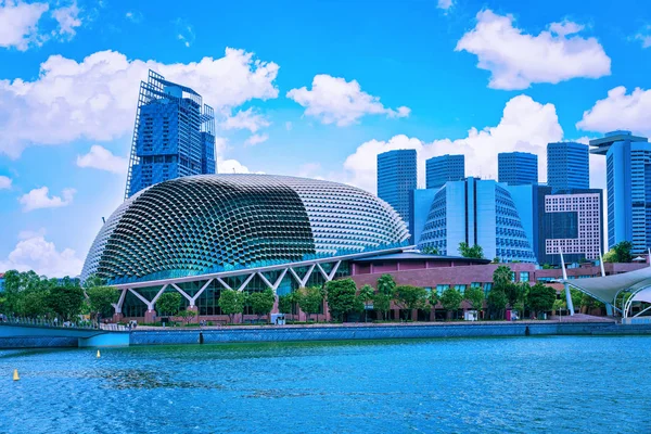 Esplanade Teatros de la Bahía Singapur — Foto de Stock