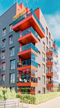 Modern cam konut bina Eu