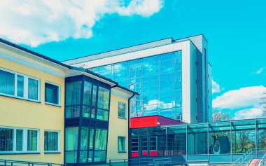 Druskininkai kaplıca kasabasında ab binaları tonda