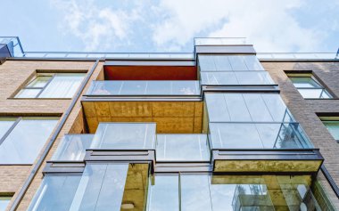 Konut binasının Modern mimarisinin AB Parçası