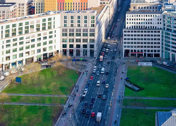Luftaufnahme von modernen Gebäuden Architektur Einkaufsstraße Töpfe — Stockfoto