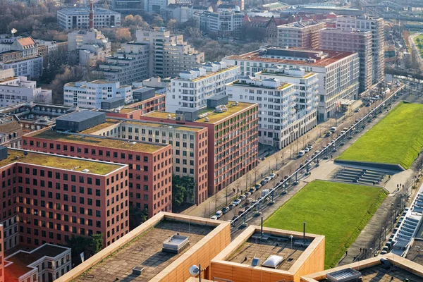 Apartamento aéreo edificio residencial arquitectura Potsdamer Pla —  Fotos de Stock
