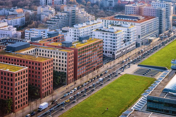 Vista aérea al moderno apartamento edificio residencial architectur — Foto de Stock