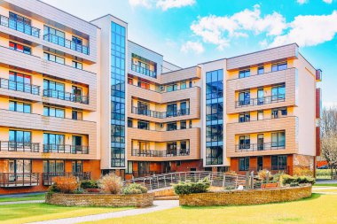 Çağdaş Avrupa konut apartman kompleksi