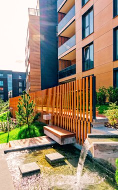 Daire konut Modern mimari kompleks Çeşmede