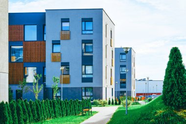 Daire modern evler evler konut binaları gayrimenkul açık
