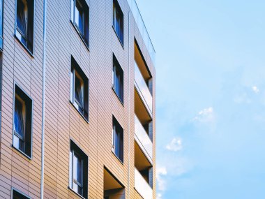 Modern yeni apartman daire mimarisi