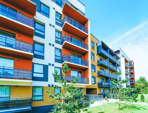 Modern daire daire daire bina gayrimenkul dış dış