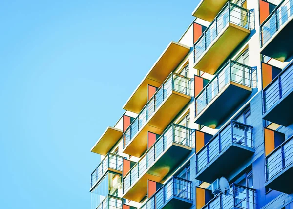 Modern bina apartman ev kopyalama alanı