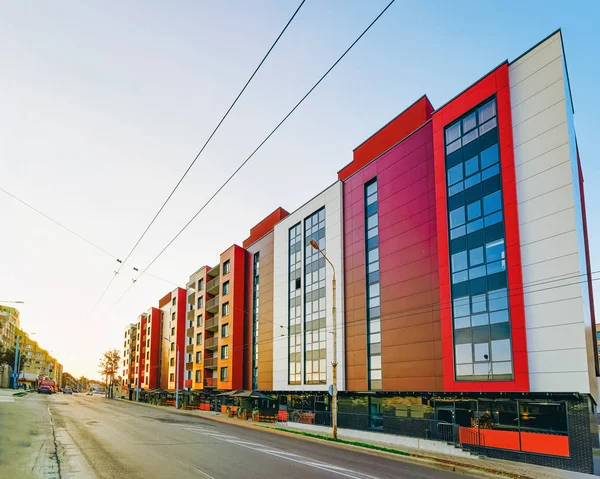 Modern konut daire ev ev gayrimenkul açık sunset