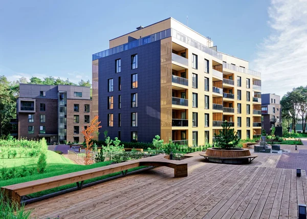 Modern Daire konut kompleksinin, banklar