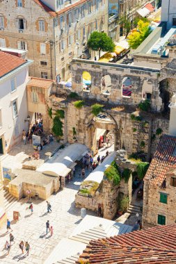 Diocletian Sarayı harabeleri ve Split Roma Kenti mimarisi