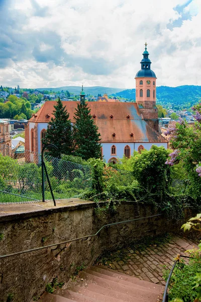 Stiftskirche plébániatemplom Badenben Baden Wurttemberg Németországban — Stock Fotó