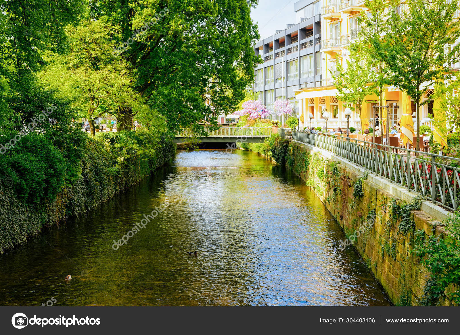 Cafe And Restaurant In Gonneranlage Kurpark In Baden Baden Germany