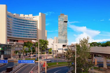 Avusturya'da Viyana'da Modern City'de bir mimari bina İş ofisi