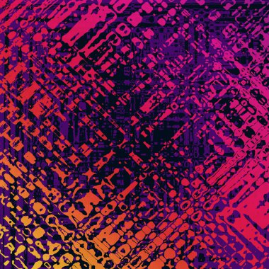 Çapraz glitchy mor, pembe, kırmızı veya turuncu doku.