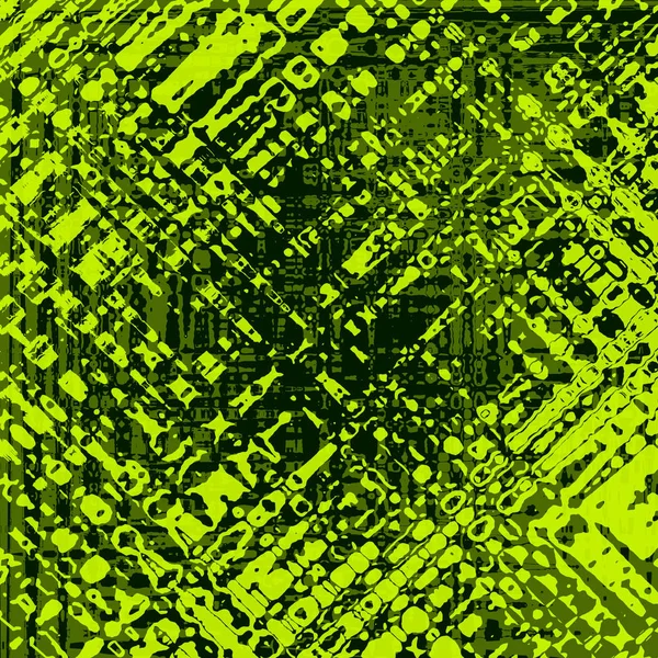 Diagonal glitchy neon green and navy texture.
