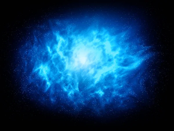 Starry Bright Galaxy Nevel Blauw — Stockfoto