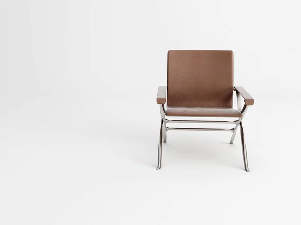 Cadeira Beverly Isolado Branco Bom Para Apresentação Interior — Fotografia de Stock