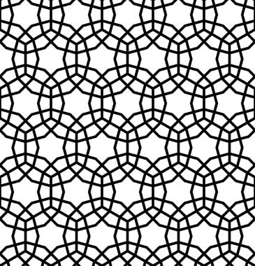 On iki köşe oluşan kesintisiz geometrik süsleme