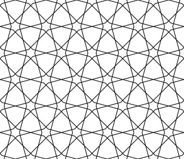 On iki köşe oluşan kesintisiz geometrik süsleme