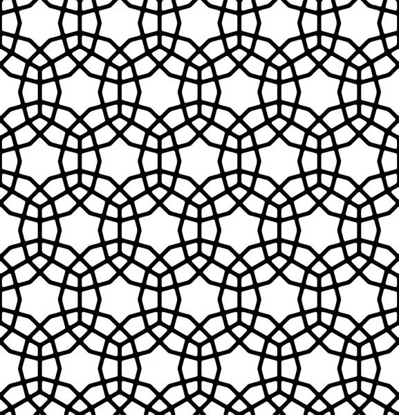 Nahtlose geometrische Ornamente mit abgerundeten Ecken — Stockvektor
