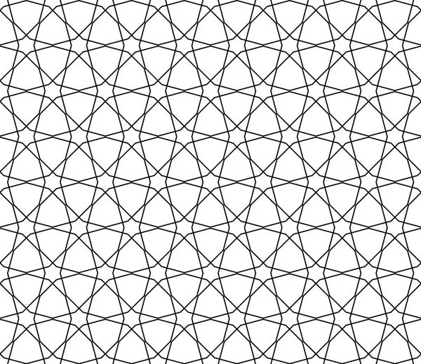 Senza cuciture geometriche Pattern.Black linee . — Vettoriale Stock