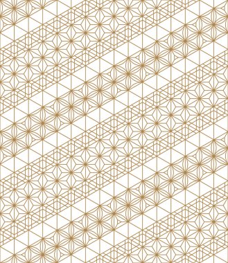 Seamless modeli Japon Kumiko süsler dayalı