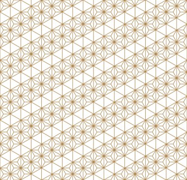 Seamless modeli Japon Kumiko süsleme dayalı