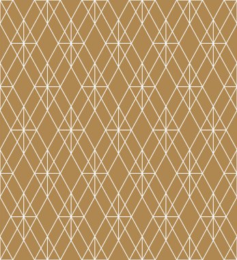 Altın ve beyaz kesintisiz geometrik desen.