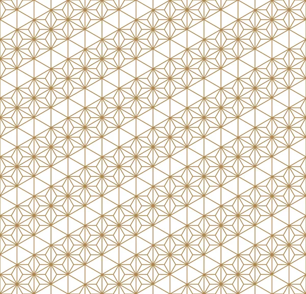 Seamless pattern based Japanese Kumiko ornament — Stock Vector