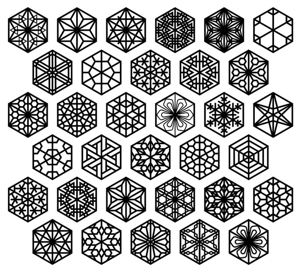 Bir Altıgen geleneksel Japon Kumiko süsleme.