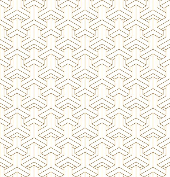 Nahtloses geometrisches Muster nach japanischem Muster kumiko. — Stockvektor