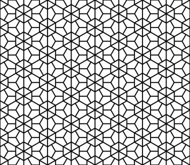 Tarzı Kumiko kesintisiz geometrik desen